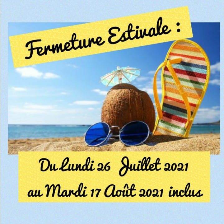 Votre Pâtisserie prend des vacances !!! ⛱😎🏝