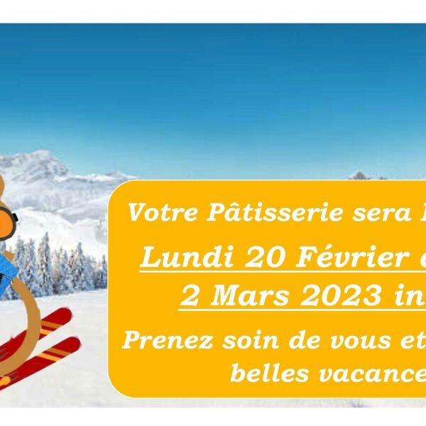 Congés d’Hiver !!!