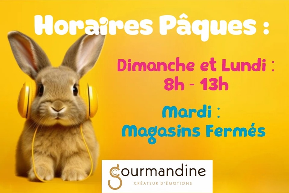 Horaires Week-end de Pâques !