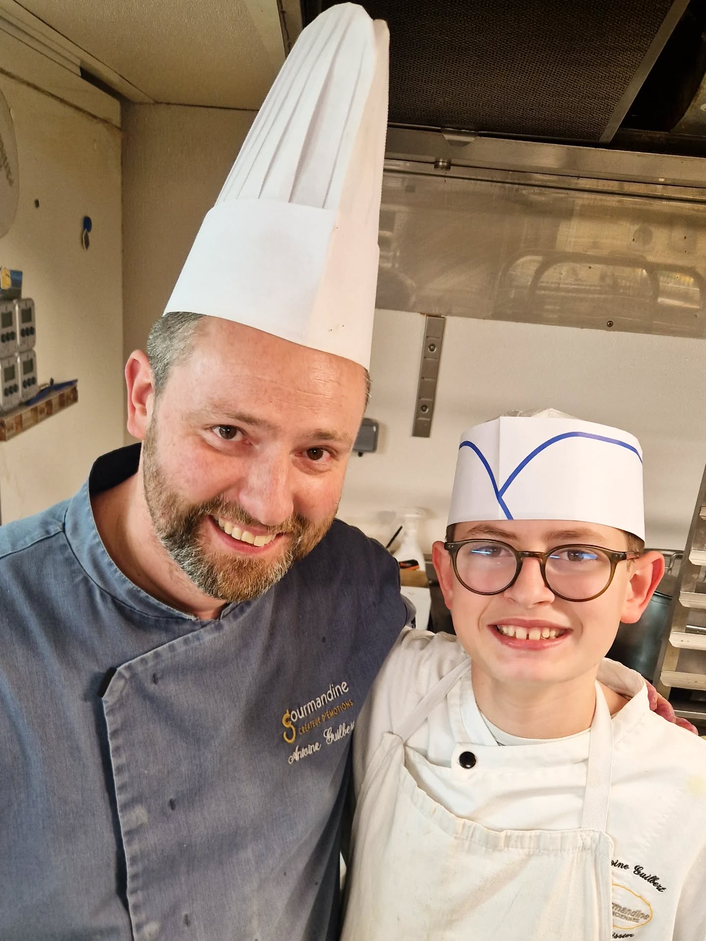 Cette semaine, père et fils réunis chez Gourmandine !